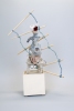 Get On Up, 29 x 13 x 9, stone ware, paper, wood wire, plastic, paint, d’Inverno and Rostow