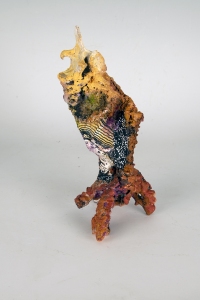 W.T.F-2022-mixed media, paper, plastic,9-x-4-x-5-in